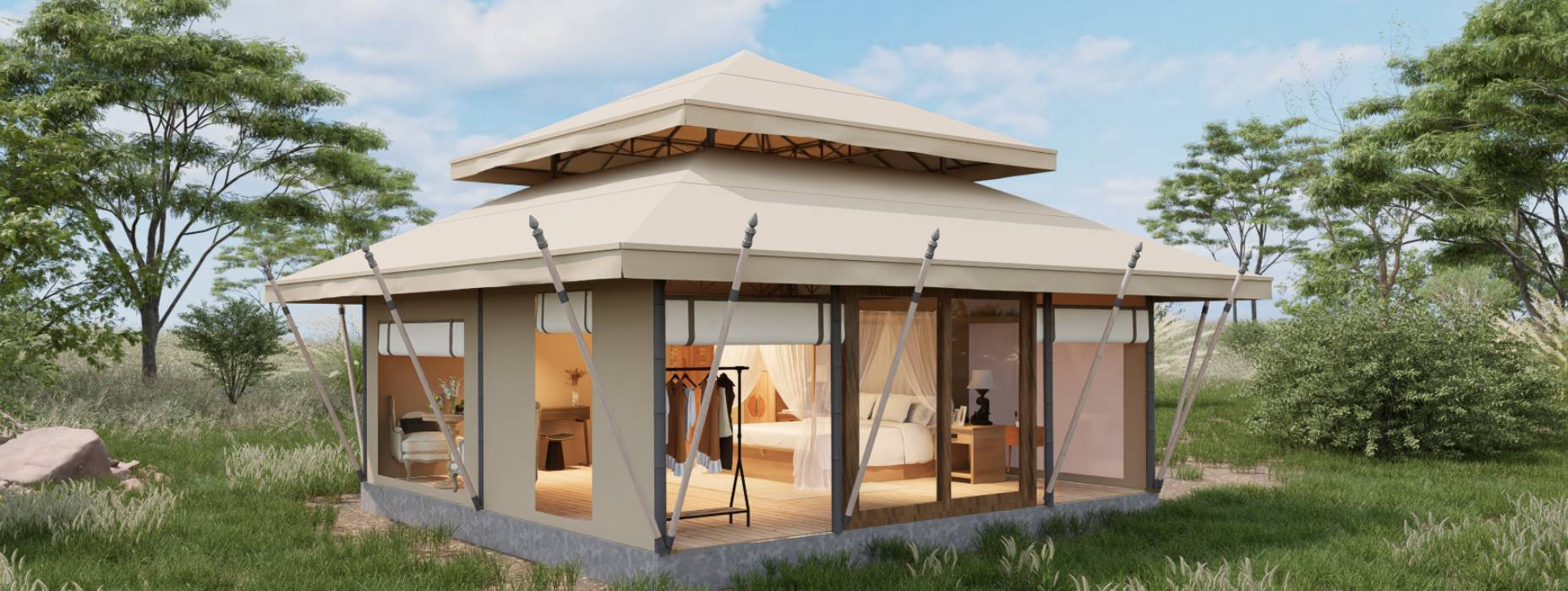 郫都区户外野奢帐篷